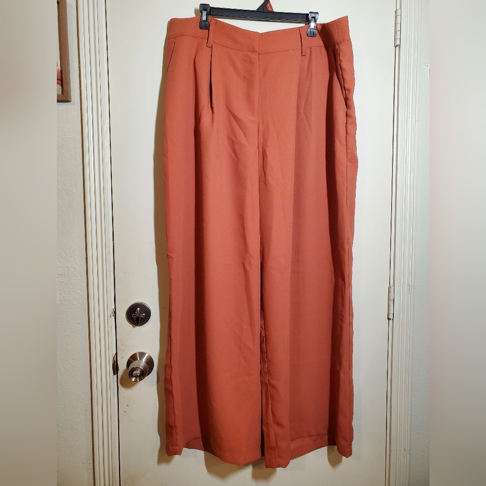 Forever 21 Terracotta Wide-Leg Pants 2X